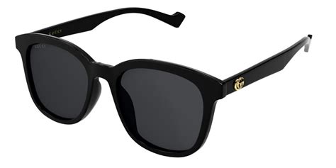 Gucci GG1001SK Asian Fit 001 Sunglasses in Shiny Black 